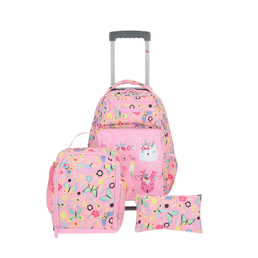 Set mochila con ruedas escolar Run Pack Pink Forest 3 piezas – House of  Samsonite Peru