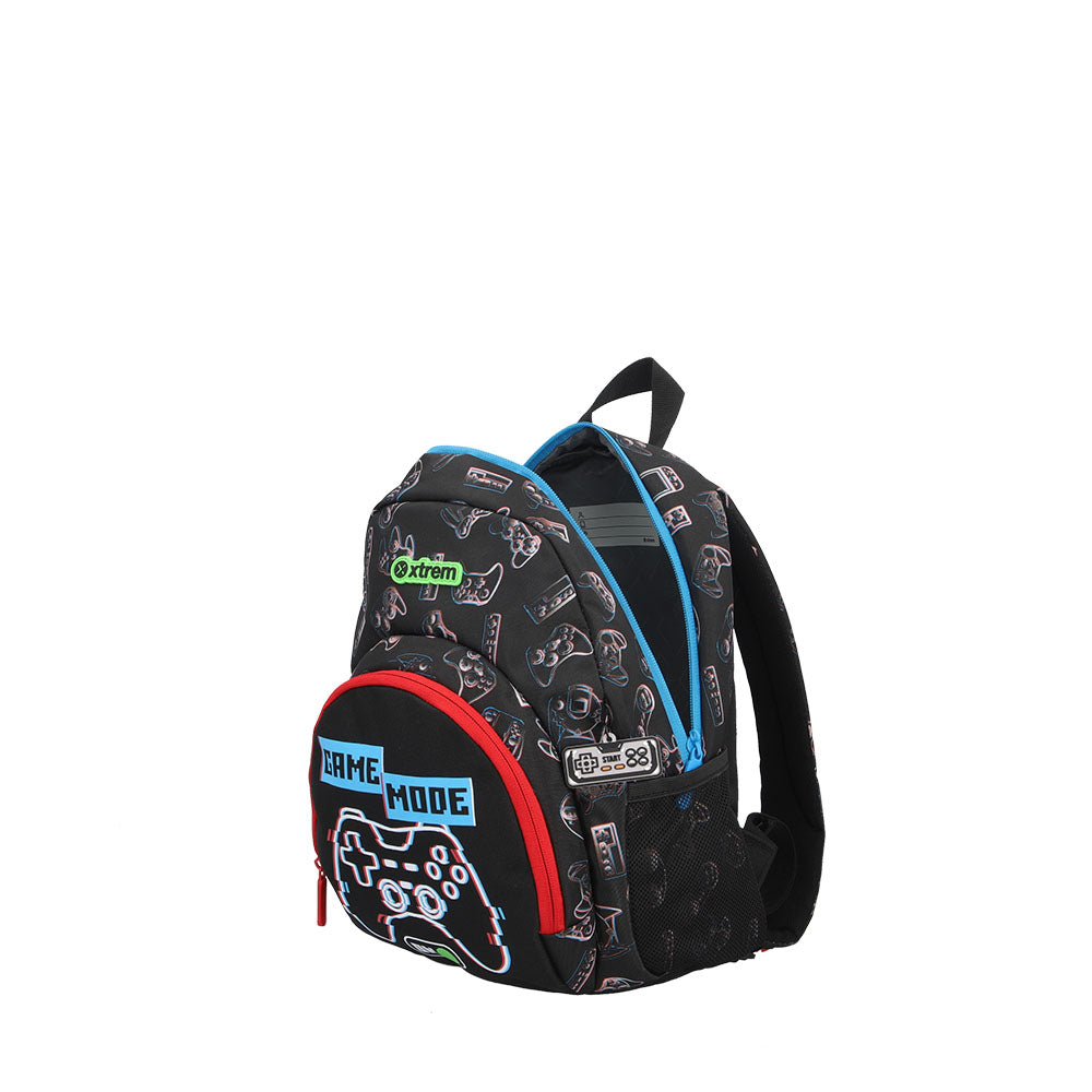 Mochila escolar Power Gamer negra