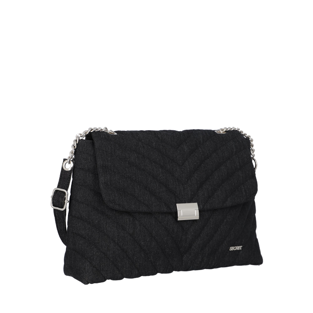 Cartera Bandolera Barcelona Negra Mediana