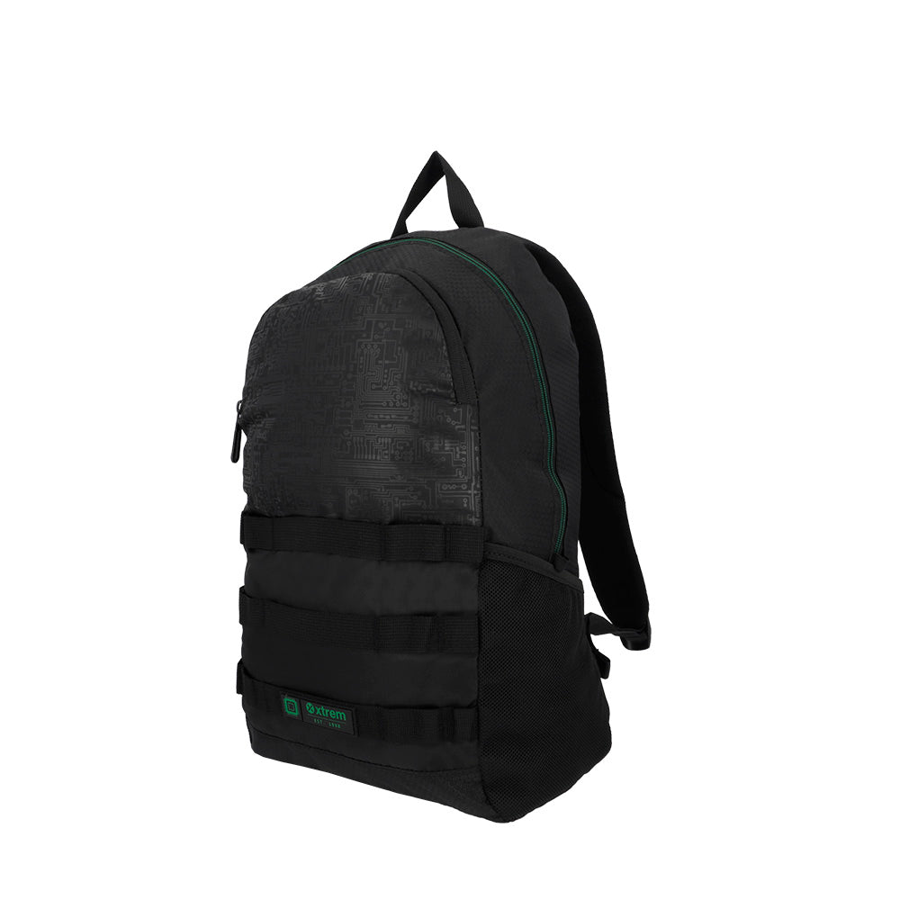 Mochila para laptop Clinton 15" negra/verde