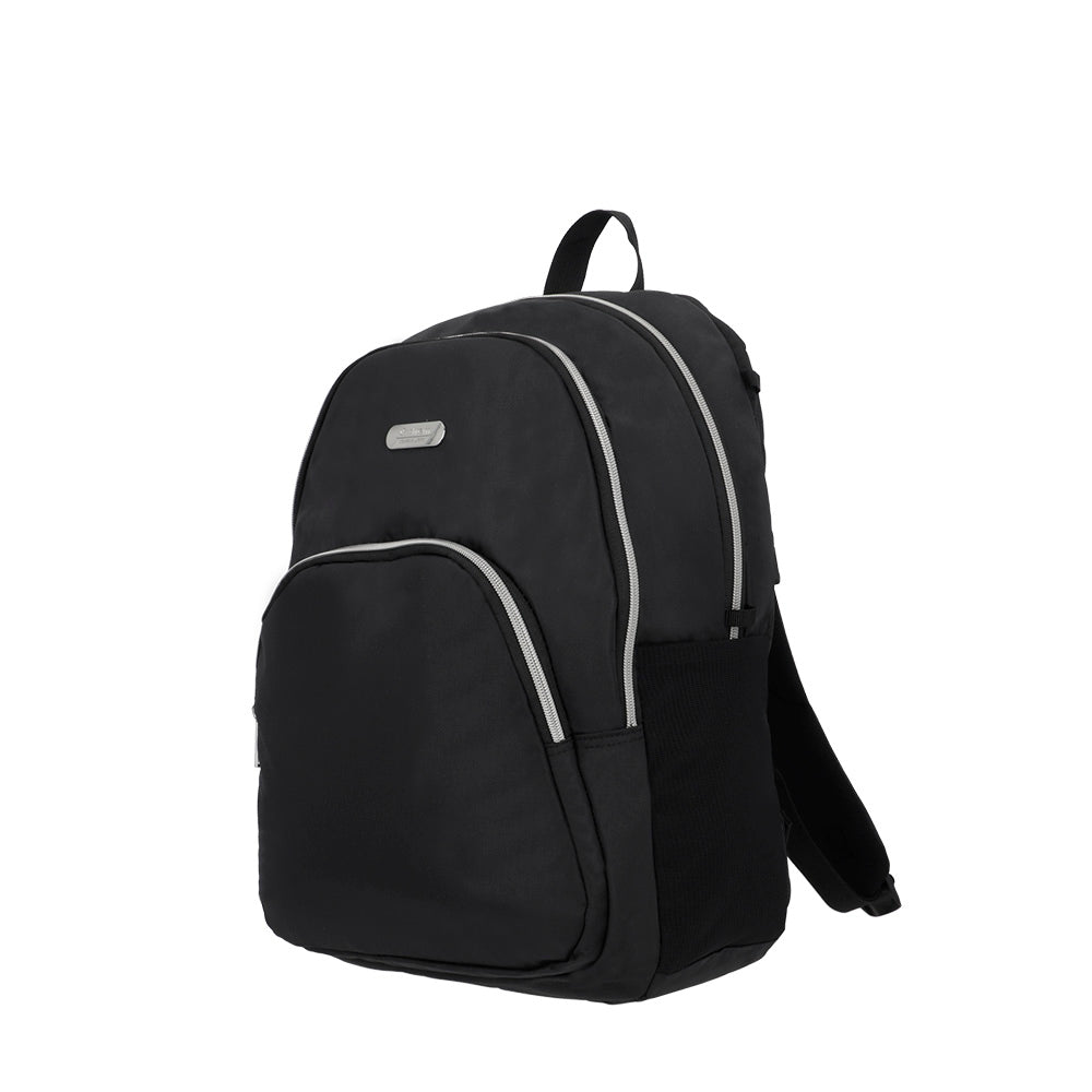 Mochila para laptop Kansas 15" negra/plateada