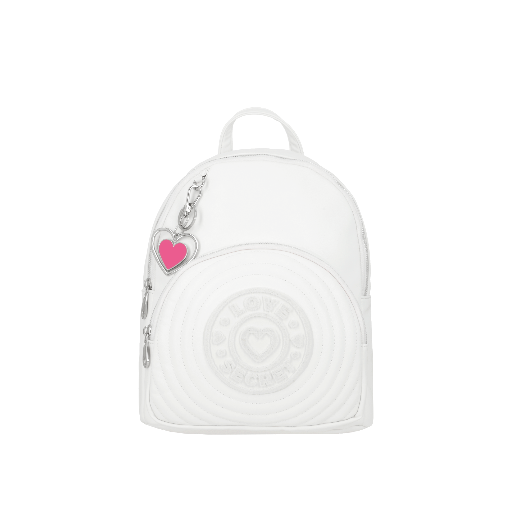 Mochila para mujer LOVE TWO blanca