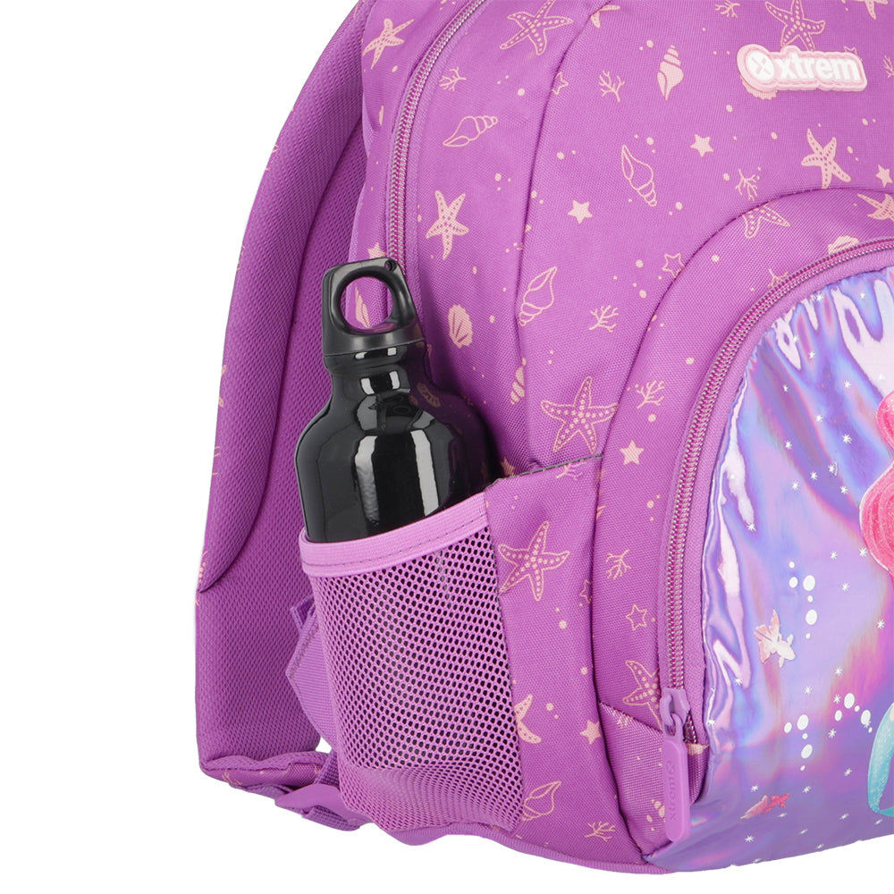 Mochila escolar Power Mermaid morada