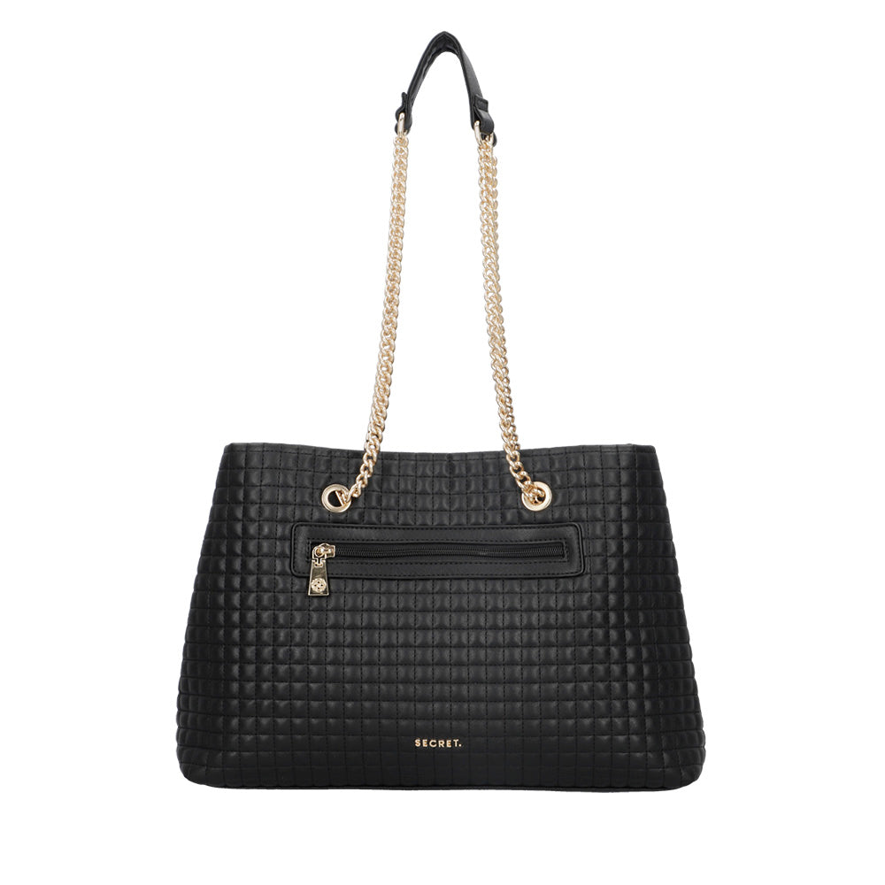 CARTERA DE HOMBRO VERSALLES FW24 NEGRO L