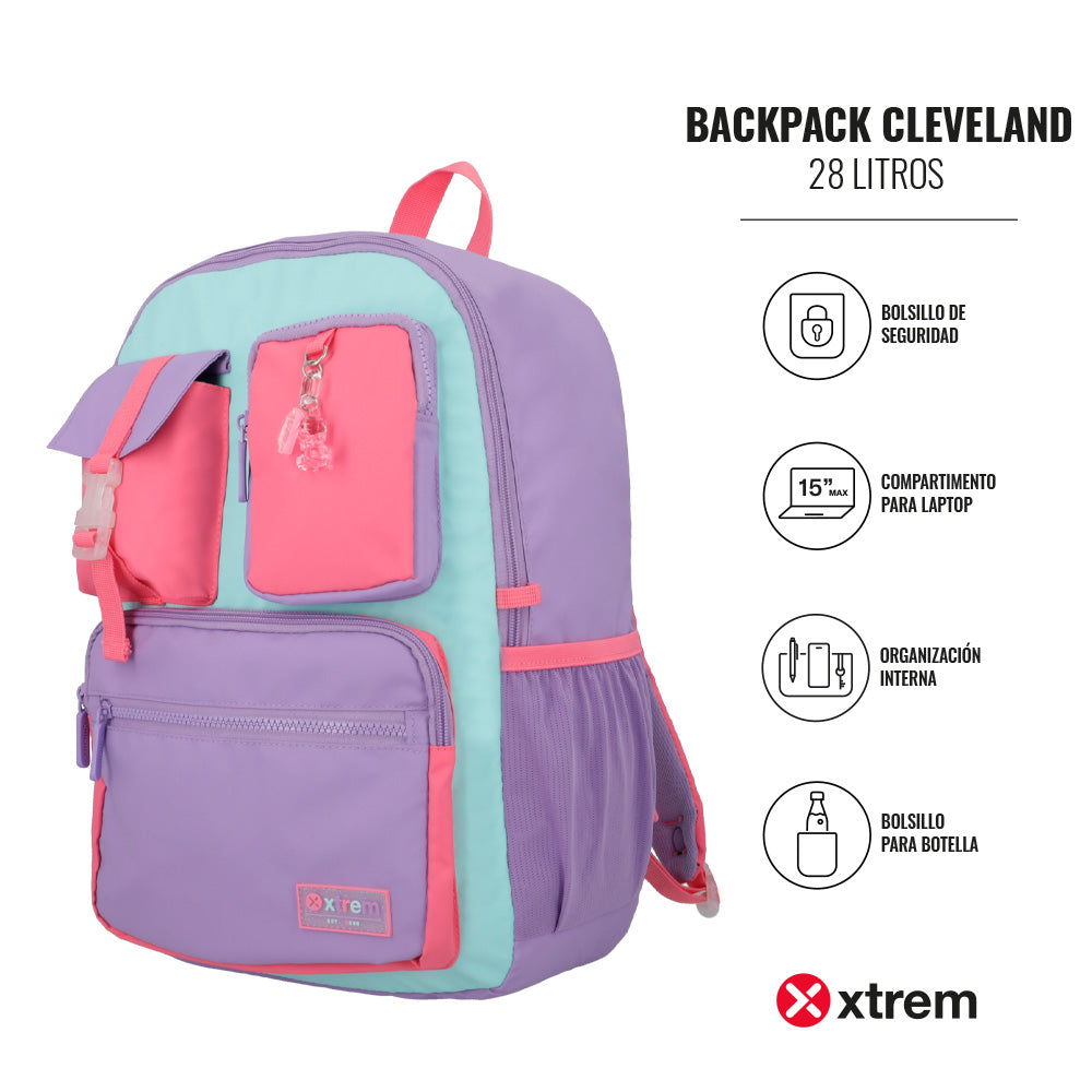 Mochila para laptop Cleveland 15" multicolor