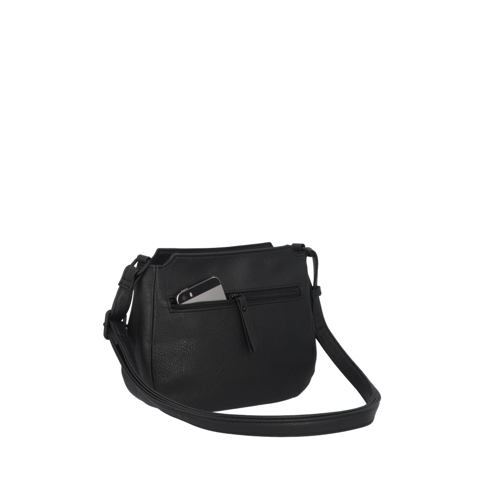 Cartera Bandolera Oxford Negra Pequeña