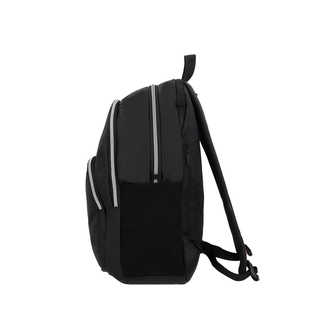 Mochila para laptop Kansas 15" negra/plateada