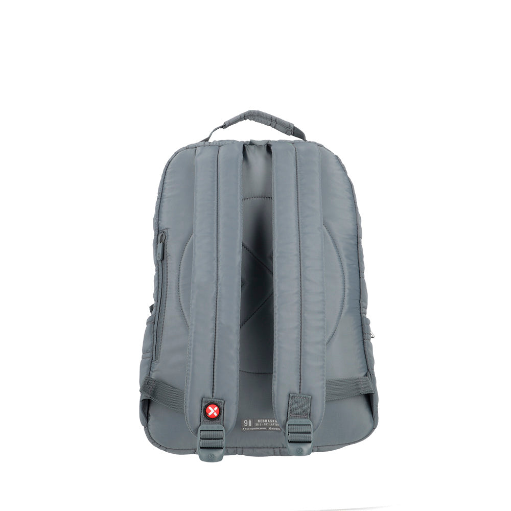 Mochila para laptop Nebraska 16" gris