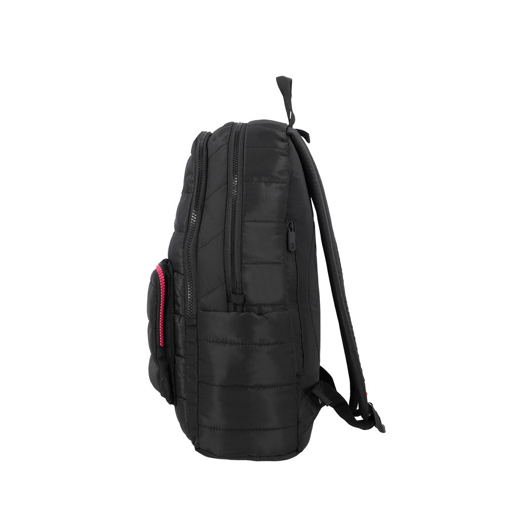 Mochila para laptop Hamilton 15" negra/rosada