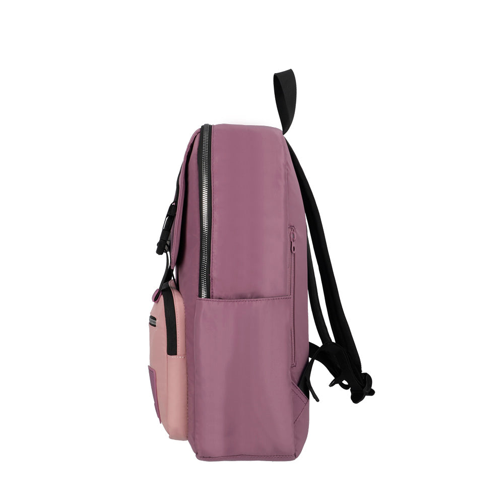 Mochila para laptop LEXIE 15" rosada/violeta