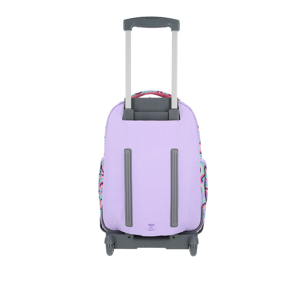 Mochila escolar con ruedas Trolley Unicorn lila