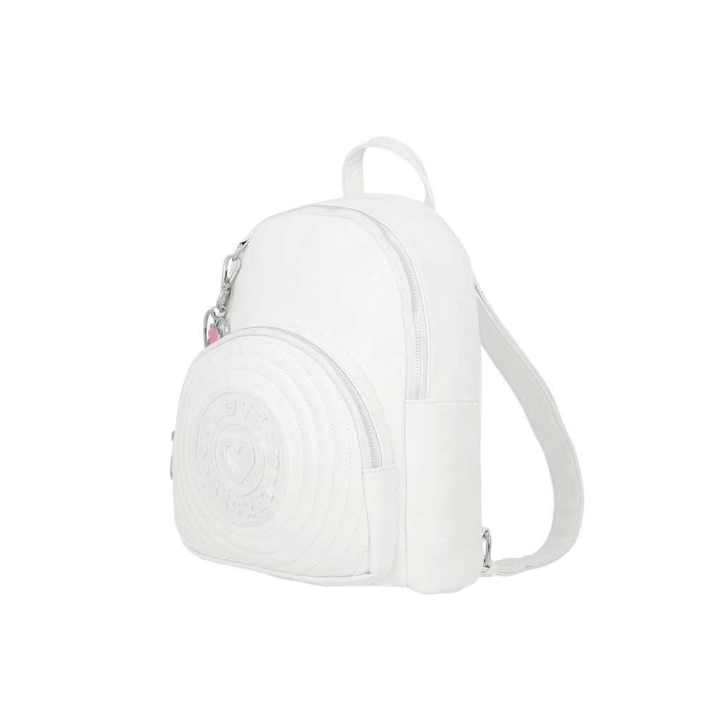 Mochila para mujer LOVE TWO blanca