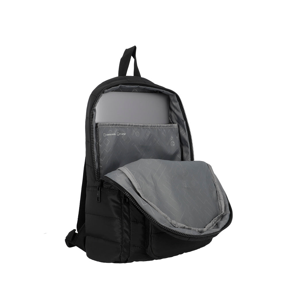 Mochila para laptop Hamilton 15" negra/rosada