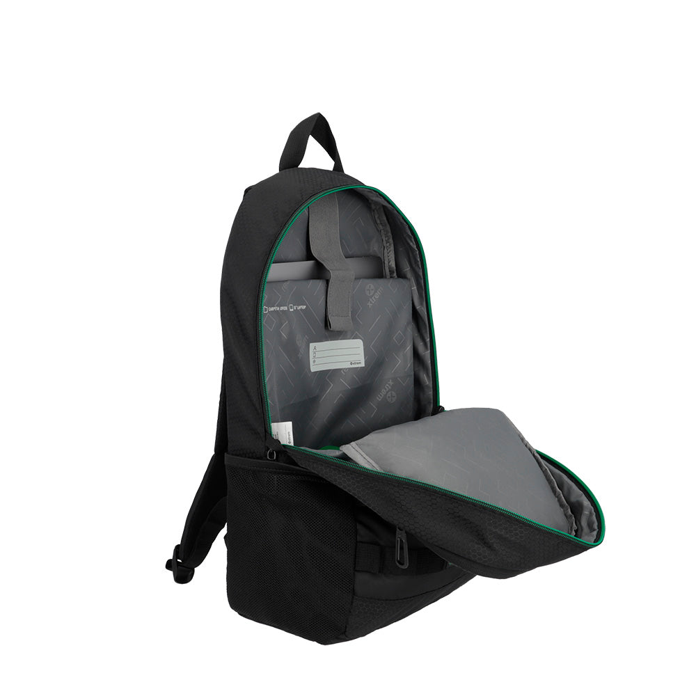 Mochila para laptop Clinton 15" negra/verde