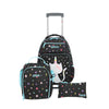 Set mochila con ruedas escolar Run Pack Black Cat 3 piezas