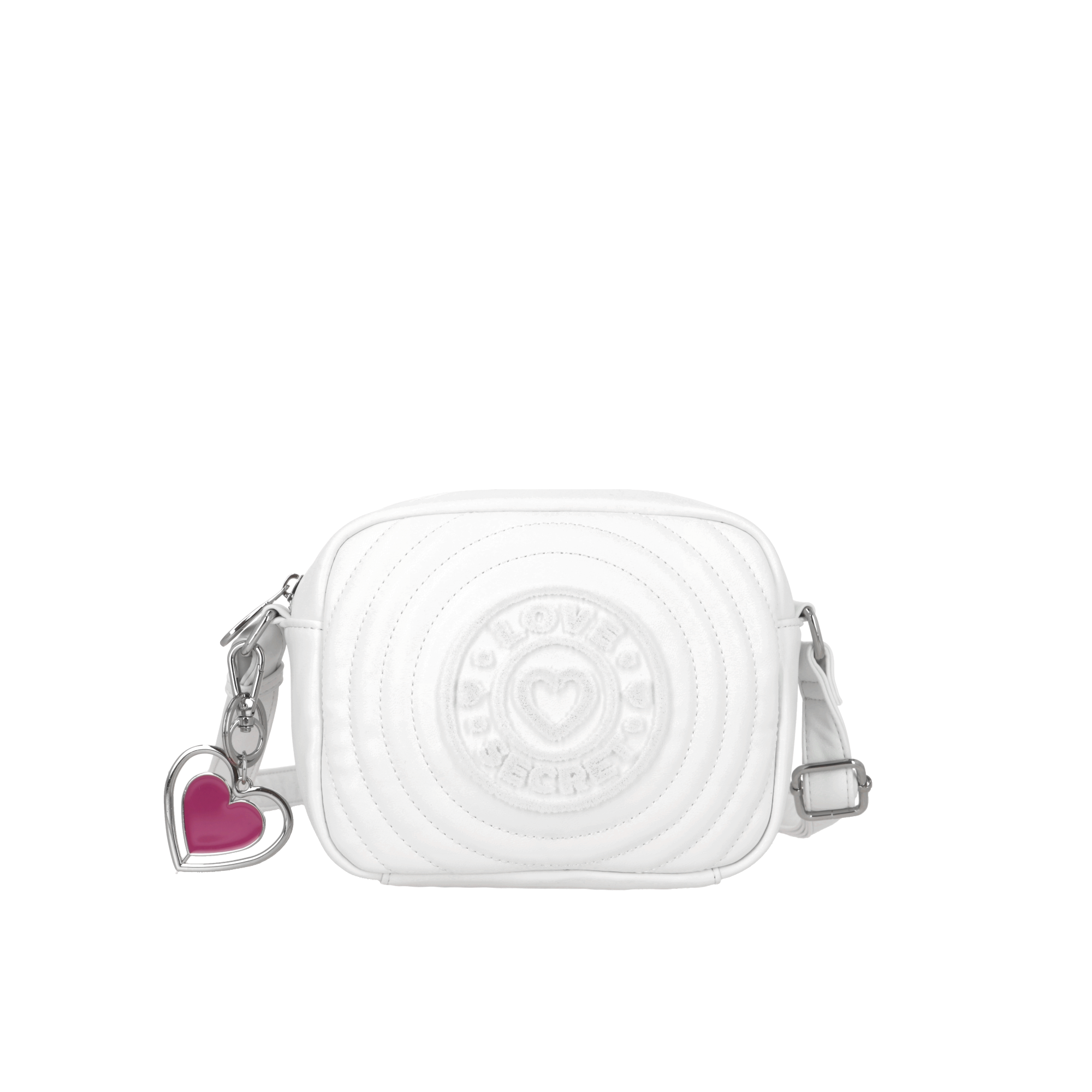 Bandolera para mujer LOVE TWO blanca