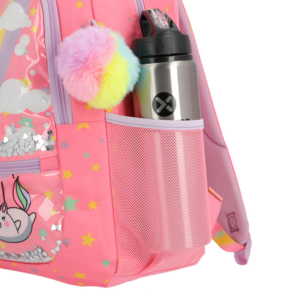 Mochila para niñas Logan de unicornios rosada