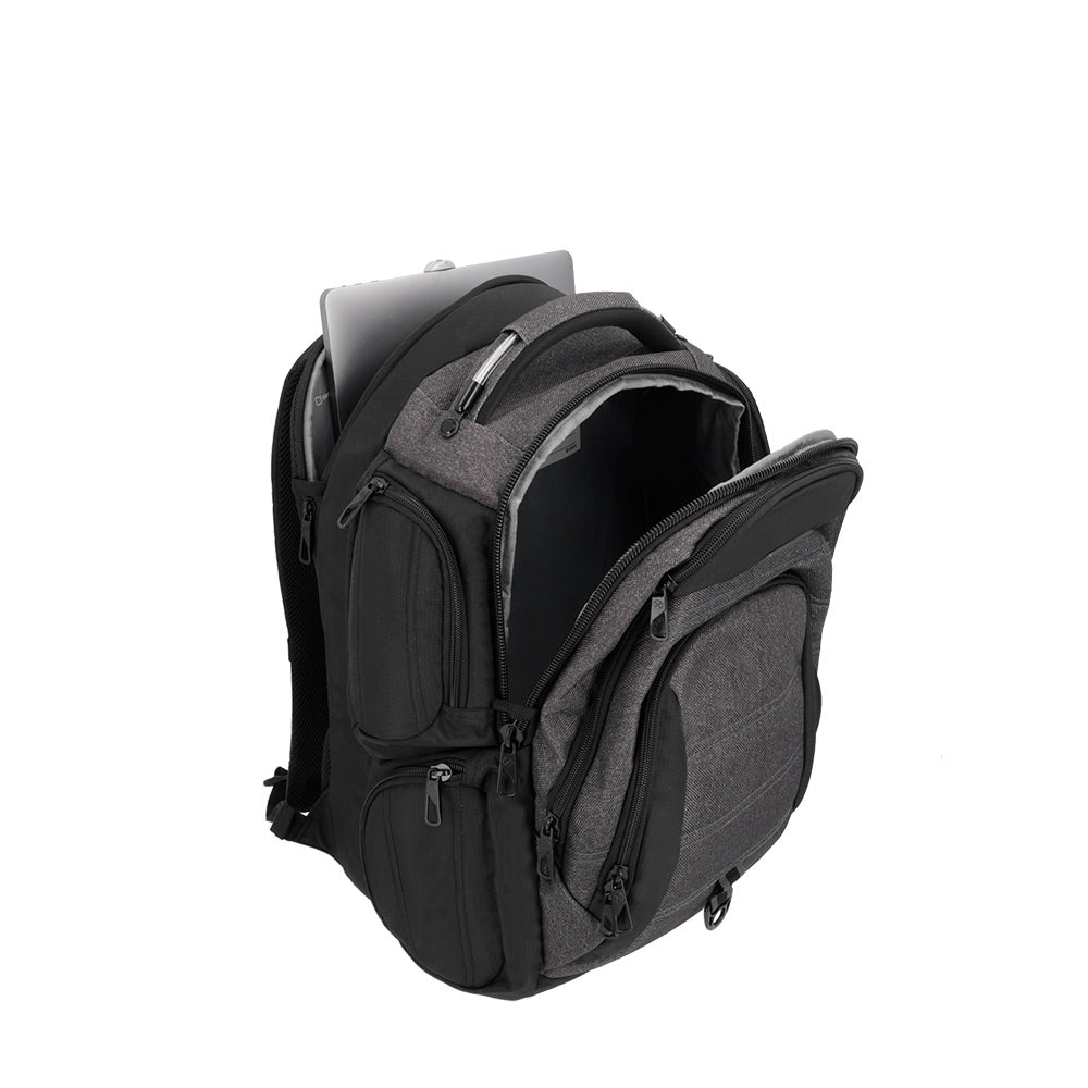 Mochila para notebook 17" de hombre Legend gris