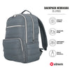 Mochila para laptop Nebraska 16" gris