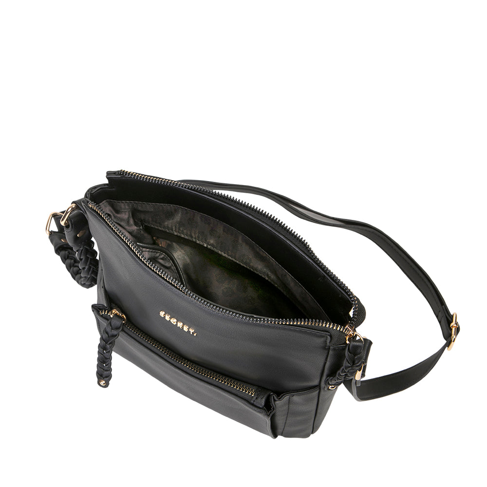 Bandolera Monaco negro M