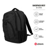 Mochila para laptop West 17" negra