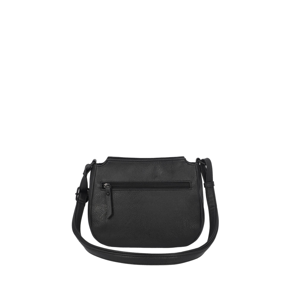 Cartera Bandolera Oxford Negra Pequeña