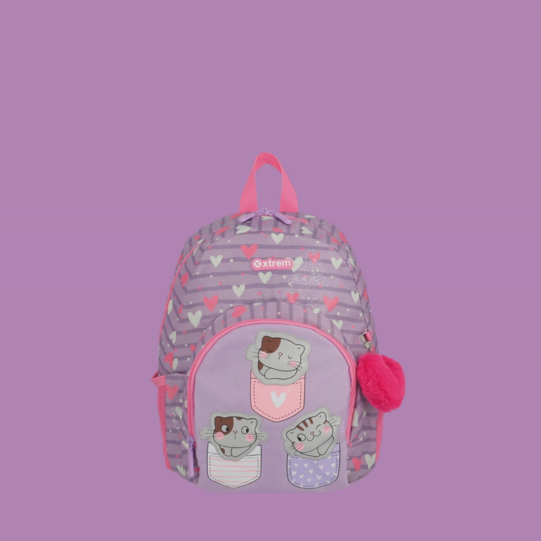 Mochila para niñas Power morada